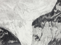 Jungfraujoch VI, graphite on paper, 22 1/2 x 30", 2011