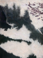 Snow Cloud Rock Forest I, pastel, 30 x 22 1/2", 2010