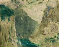 Lauterbrunnental I, monotype, 10 1/2 x 13", 2012