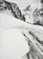 Jungfraujoch I, graphite, 30 x 22 1/2", 2011