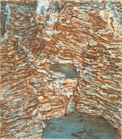 Watkins Glen II, etching, 9 x 8", 2002