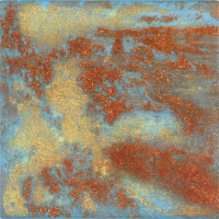 Punta Morena IV, Variation 3, viscosity-printed etching, 7 x 7", 2004