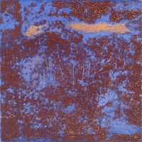 Punta Morena II, Variation 15, viscosity-printed etching, 7 x 7", 2004