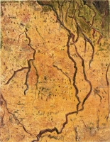 La Pared de Tierra, monotype, 11 1/2 x 8 3/4", 2001