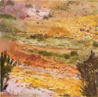 El Rio Aguas, monotype, 8 3/4 x 8 3/4", 2001