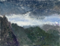 Storm, from Mount Crested Butte, monotype, 9 x 12", 1998