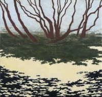 Red Wing Shadows II, oil on linen, 22 x 23", 2005
