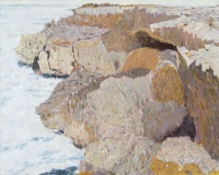 Punta Morena II, oil on panel, 16 x 20", 2002
