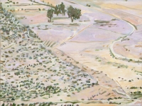 El Rio Aguas (pequeno), oil on panel, 9 x 12", 2001