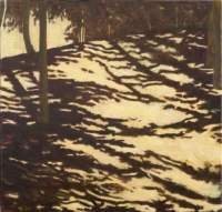 Red Wing Shadows I, oil on linen, 22 x 23", 2005