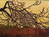 Steepletop II, oil on panel, 9 x 12", 2002