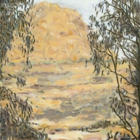 La Vista de Taller, oil on panel, 12 x 12", 2001
