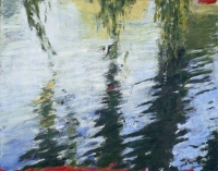 Weeping Willow, Central Park, oil on panel, 11 x 14", 1998