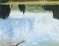 Pond near Crested Butte, oil on panel, 11 x 14", 1998